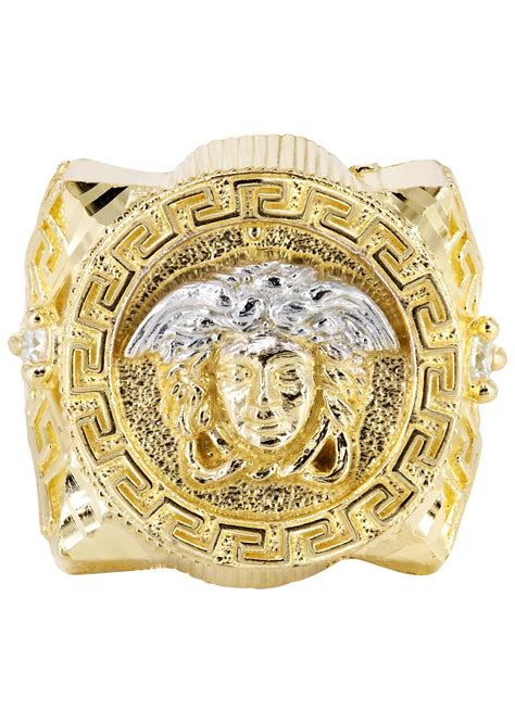 versace ring mens gold